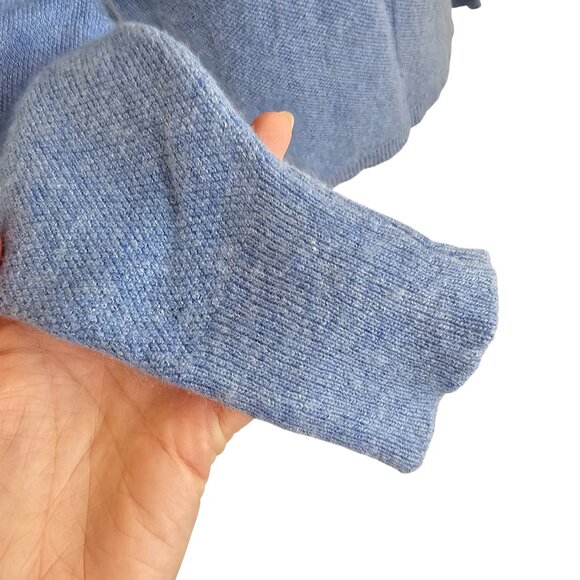 Bianco&Blu Cashmere and Wool Blend Light Blue Sweater Sz L - Picture 3 of 9